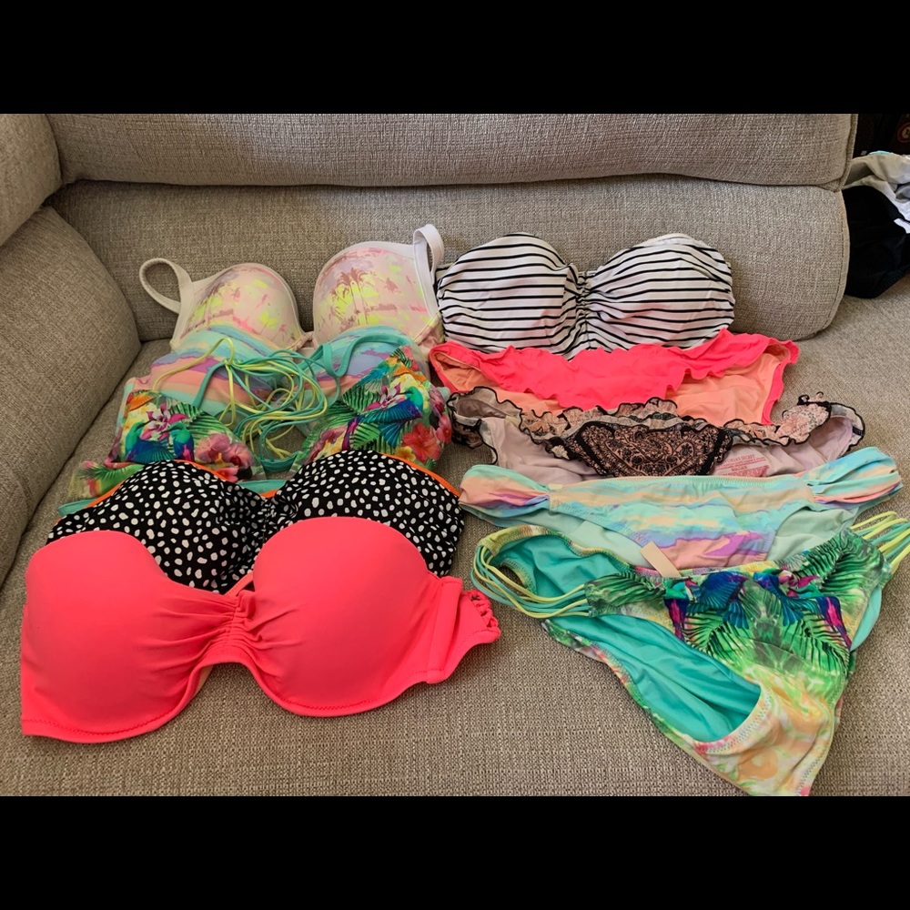 Miscellaneous bathing suit tops and bottoms